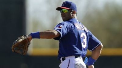 Russell Wilson Training with Rangers Photo